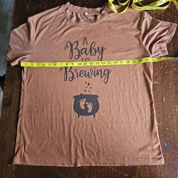 Maternity Halloween A Baby Is Brewing Shirt XL - Picture 6 of 8